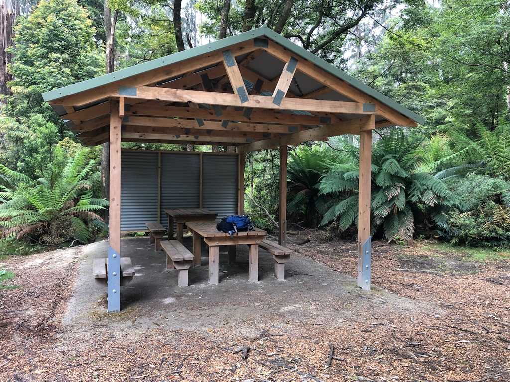 New Federal Mill campsite shelter