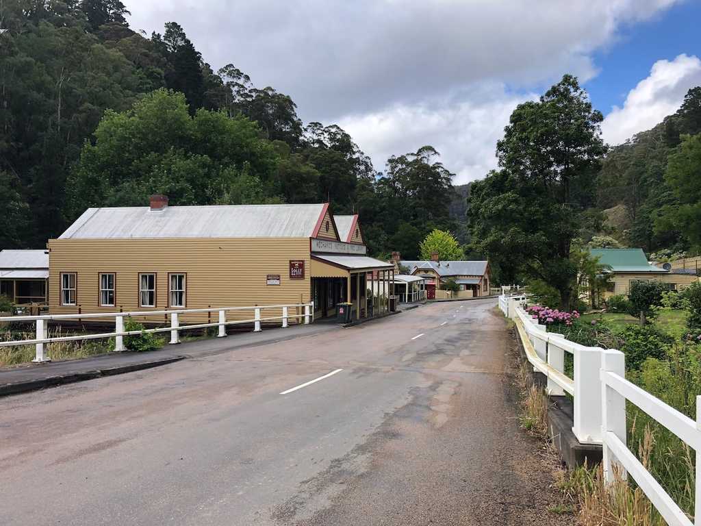 Looking south at the Walhalla general store